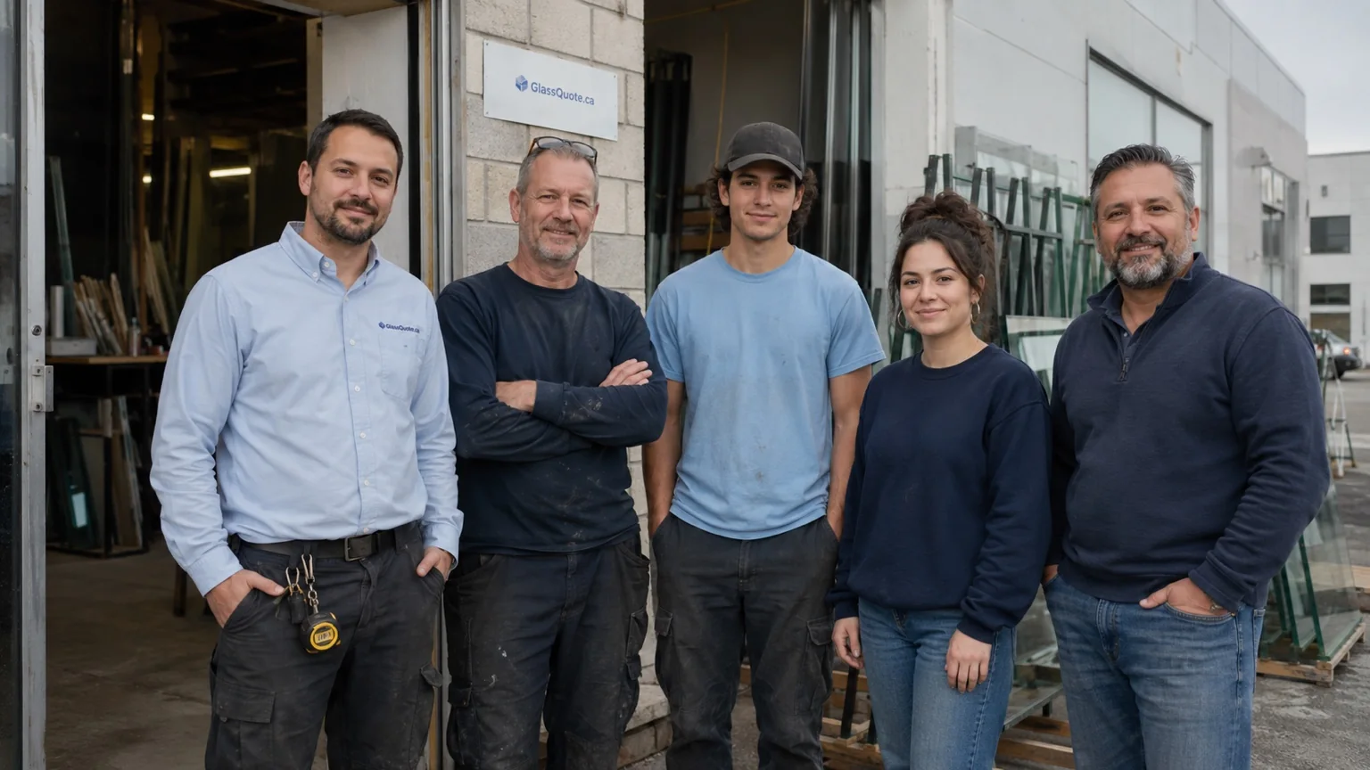GlassQuote team ready to review a customer request