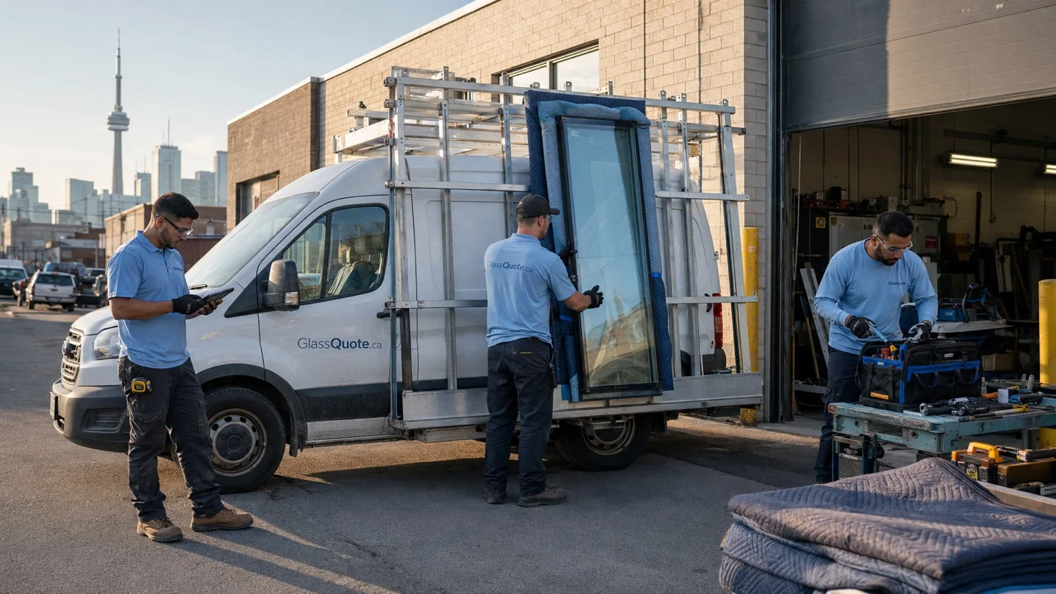 Glass and window field crew