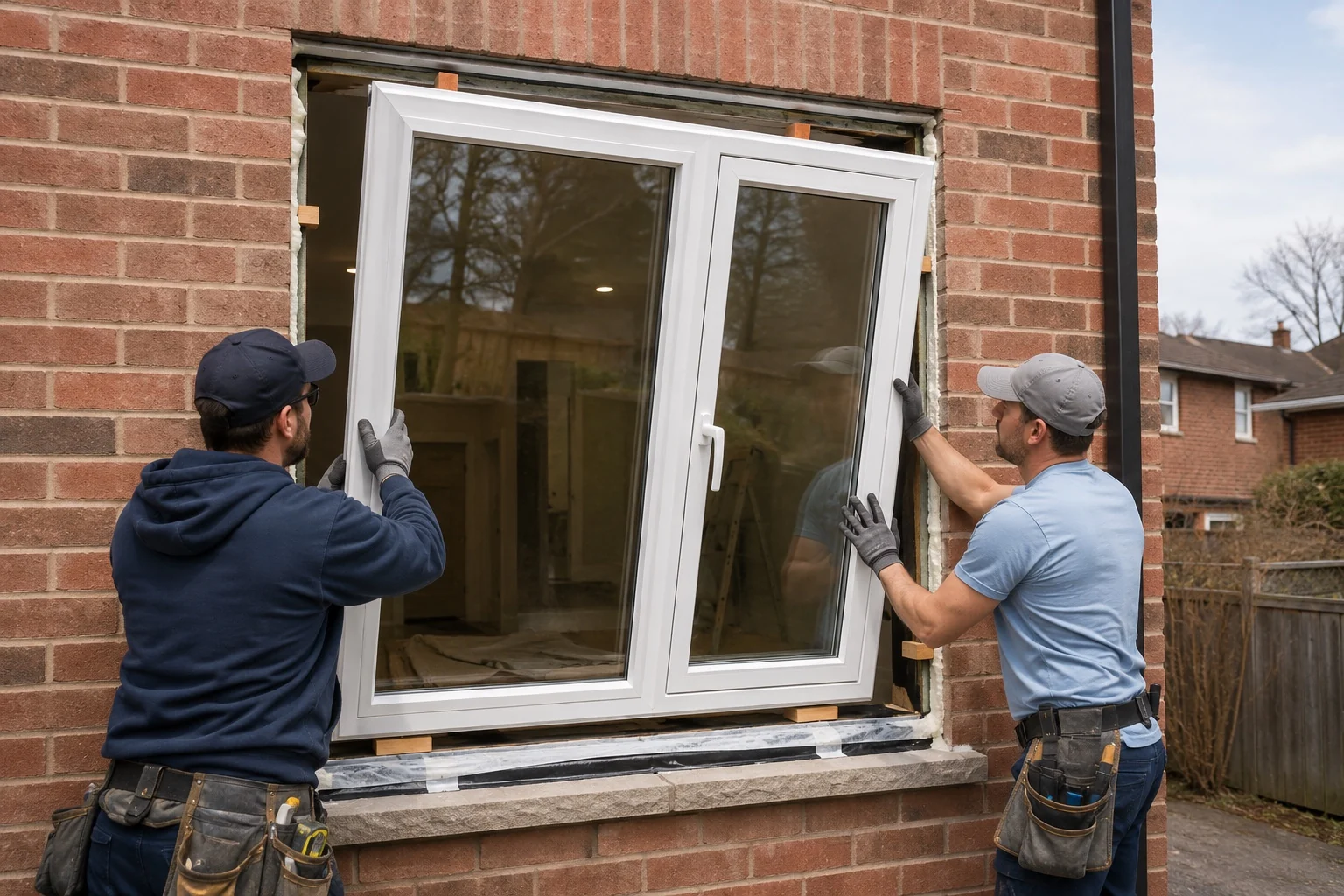 Professional residential window replacement installation